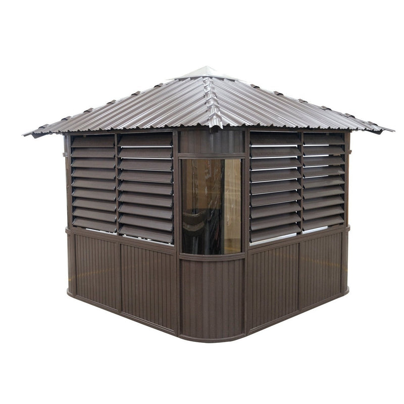 Canadian Spa Fraser Gazebo 10ft x 10ft - Coffee