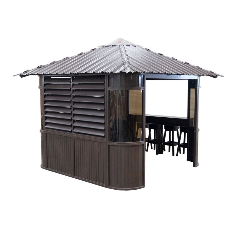 Canadian Spa Fraser Gazebo 10ft x 10ft - Coffee