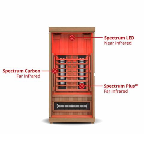 Finnmark Full-Spectrum Infrared Sauna | 1 Person - FD-KN001