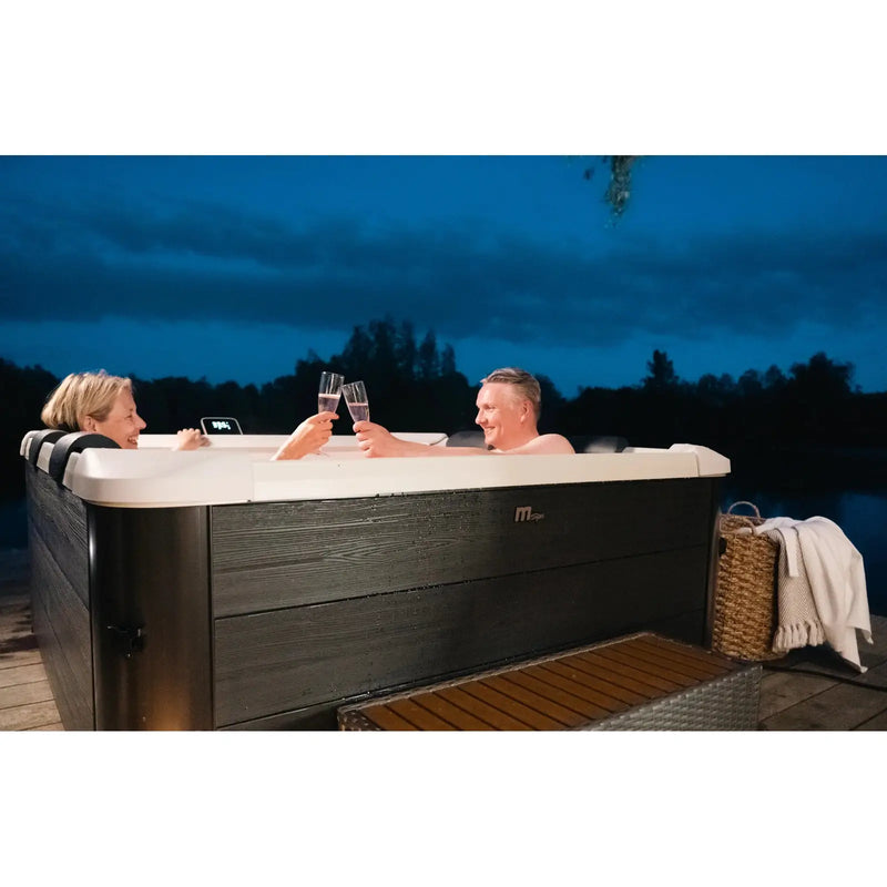 MSpa Frame Oslo Round 6 Person Inflatable Hot Tub Spa - F-OS063W