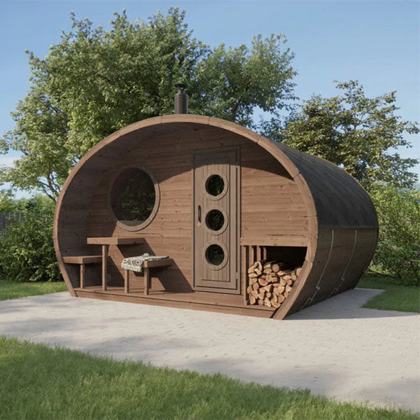 SaunaLife Model G11 8-Person Outdoor Sauna 667-SL-MODELG11