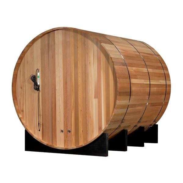 Golden Designs "Marstrand" 6 Person Barrel Traditional Steam Sauna - Canadian Red Cedar - GDI-SJ-2006-CED