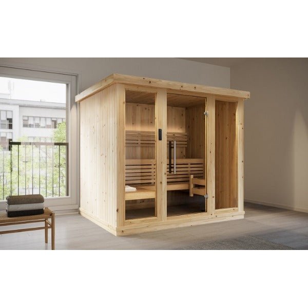 SaunaLife 4 to 6 Person Model X7 Indoor Home Sauna SL-MODELX7