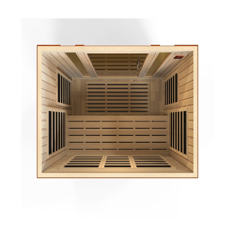 Dynamic Bellagio 3-person Low EMF (Under 8MG) FAR Infrared Sauna - DYN-6306-01