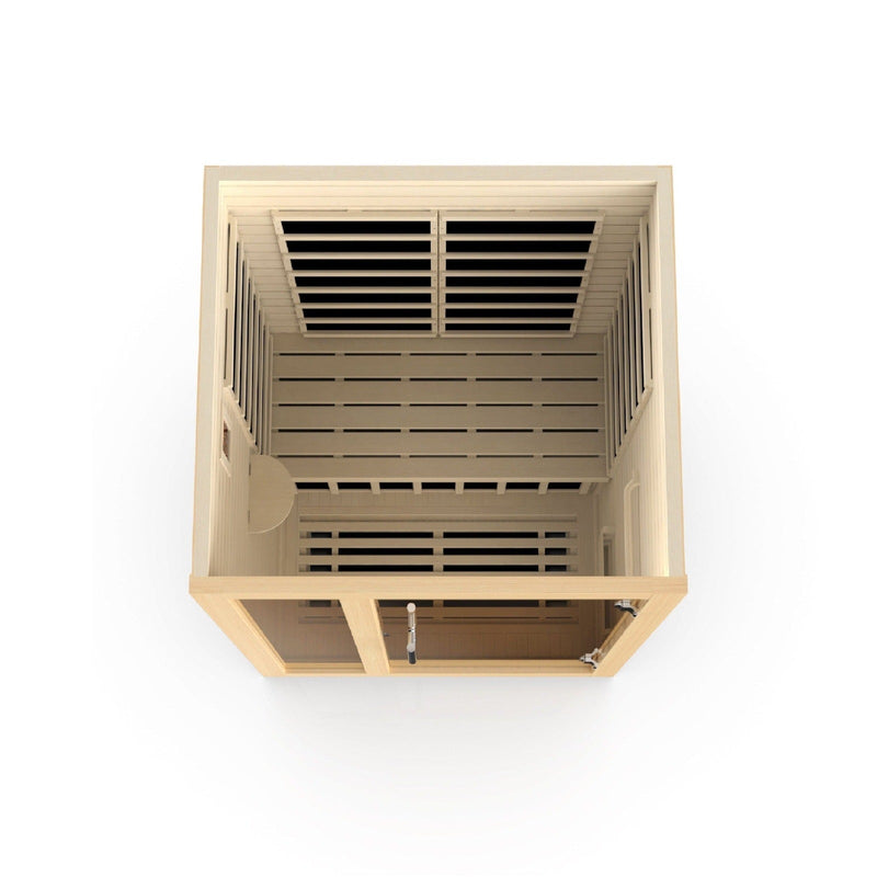 Dynamic Llumeneres 2-person Ultra Low EMF (Under 3MG) FAR Infrared Sauna (Canadian Hemlock) - DYN-6215-02