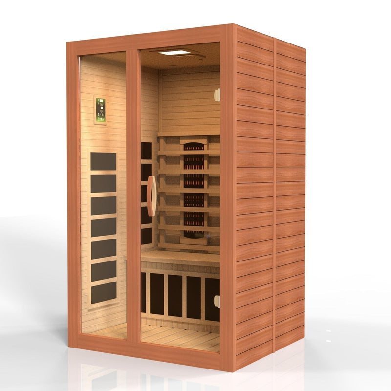 Dynamic Santiago 2-Person Full Spectrum Near Zero EMF (Under 2MG) Infrared Sauna