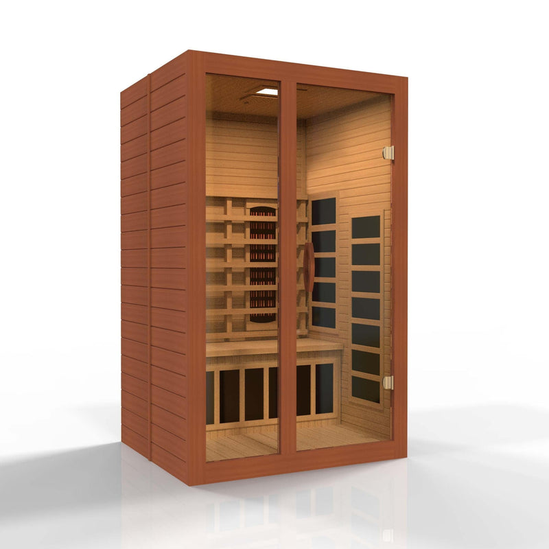 Dynamic Santiago 2-Person Full Spectrum Near Zero EMF (Under 2MG) Infrared Sauna