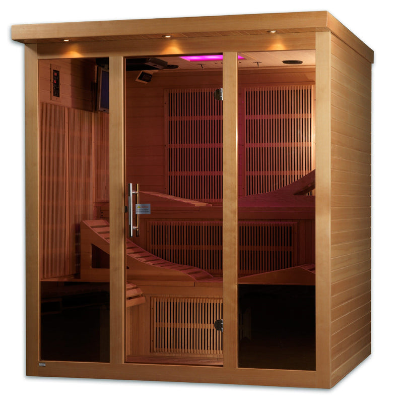 Golden Designs Monaco 6-person PureTech™ Near Zero EMF (Under 2MG) FAR Infrared Sauna