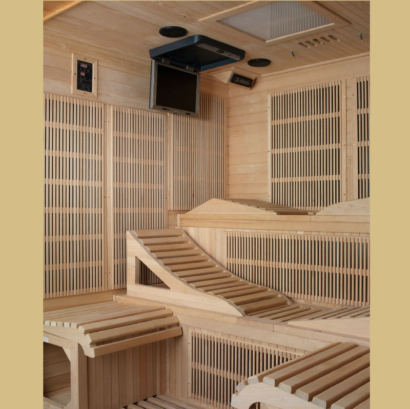 Golden Designs Monaco 6-person PureTech™ Near Zero EMF (Under 2MG) FAR Infrared Sauna