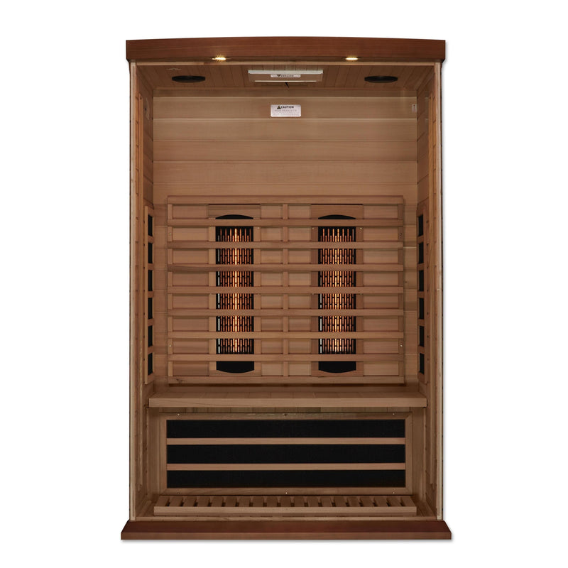 Maxxus 2-Person Full Spectrum Near Zero EMF (Under 2MG) Infrared Sauna (Red Cedar) - MX-M206-01-FS CED