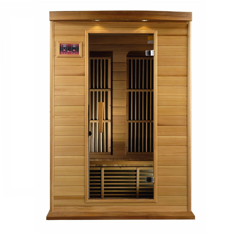 Maxxus 2-Person Low EMF (Under 8MG) FAR Infrared Sauna (Canadian Red Cedar) - MX-K206-01 CED