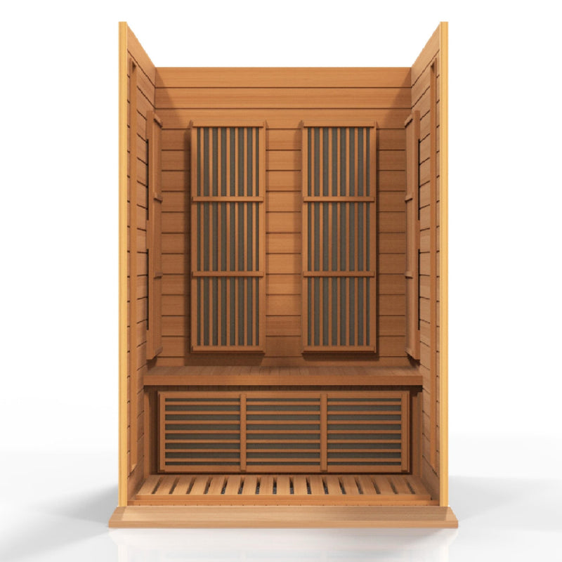 Maxxus 2-Person Low EMF (Under 8MG) FAR Infrared Sauna (Canadian Red Cedar) - MX-K206-01 CED