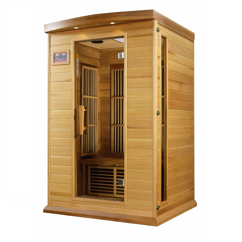 Maxxus 2-Person Low EMF (Under 8MG) FAR Infrared Sauna (Canadian Red Cedar) - MX-K206-01 CED