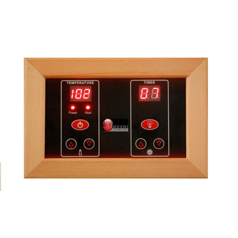 Maxxus 2-Person Low EMF (Under 8MG) FAR Infrared Sauna (Canadian Red Cedar) - MX-K206-01 CED