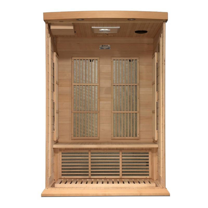 Maxxus 2-Person Near Zero EMF (Under 2MG) FAR Infrared Sauna (Canadian Hemlock) - MX-K206-01-ZF