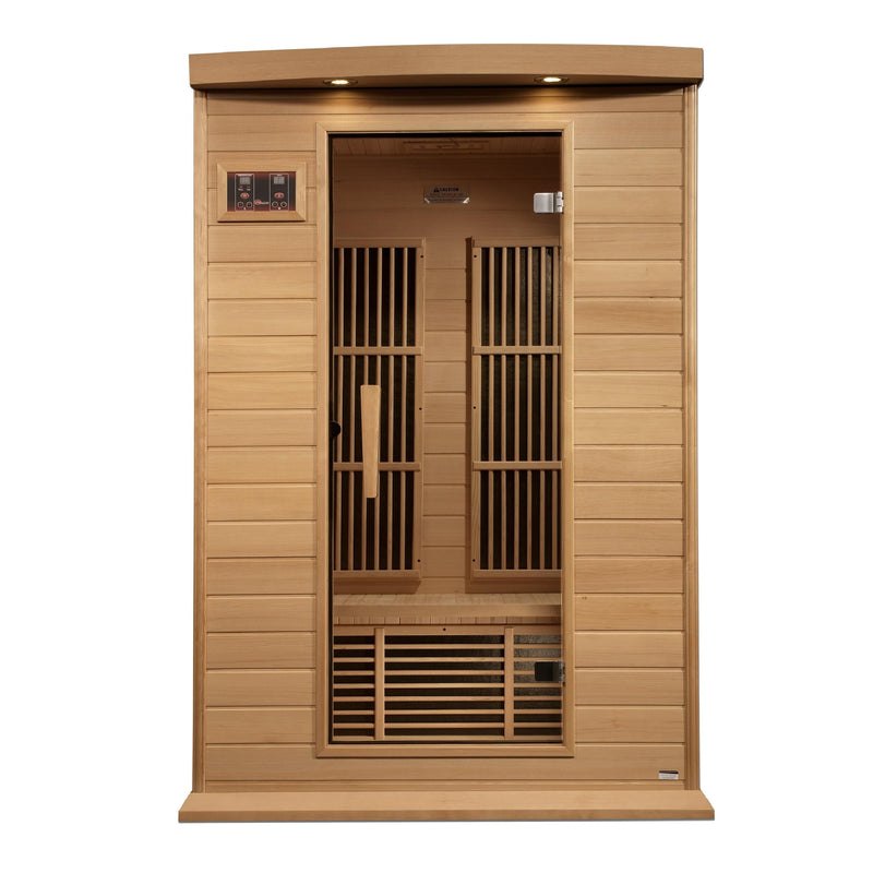 Maxxus 2-Person Near Zero EMF (Under 2MG) FAR Infrared Sauna (Canadian Hemlock) - MX-K206-01-ZF