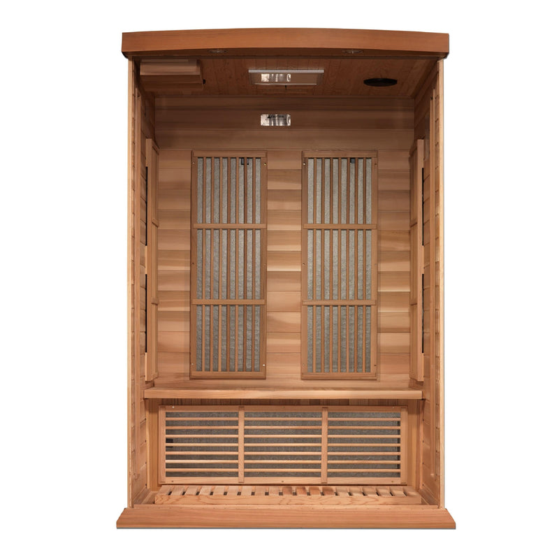 Maxxus 2-Person Near Zero EMF (Under 2MG) FAR Infrared Sauna (Canadian Red Cedar) - MX-M206-01-FS CED