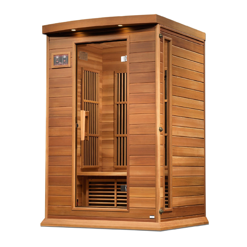 Maxxus 2-Person Near Zero EMF (Under 2MG) FAR Infrared Sauna (Canadian Red Cedar) - MX-M206-01-FS CED