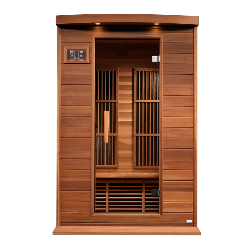 Maxxus 2-Person Near Zero EMF (Under 2MG) FAR Infrared Sauna (Canadian Red Cedar) - MX-M206-01-FS CED