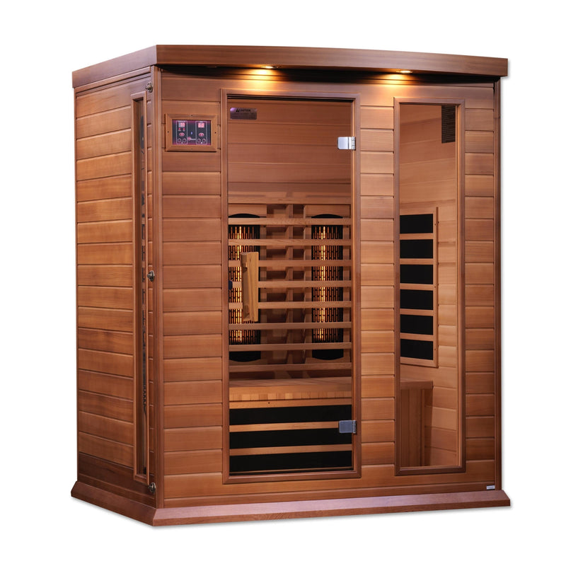 Maxxus 3-Person Full Spectrum Near Zero EMF (Under 2MG) Infrared Sauna (Red Cedar) - MX-M306-01-FS CED