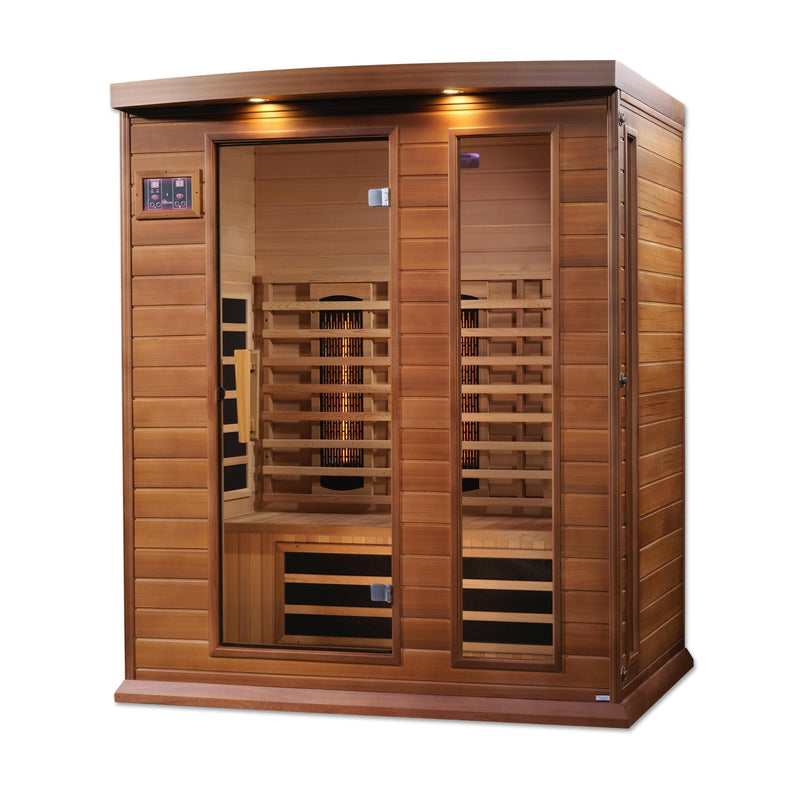 Maxxus 3-Person Full Spectrum Near Zero EMF (Under 2MG) Infrared Sauna (Red Cedar) - MX-M306-01-FS CED