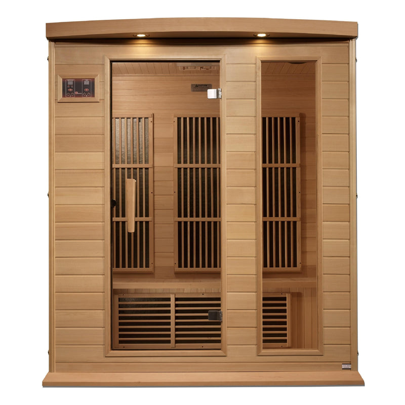 Maxxus 3-Person Low EMF (Under 8MG) FAR Infrared Sauna (Canadian Hemlock) - MX-K306-01