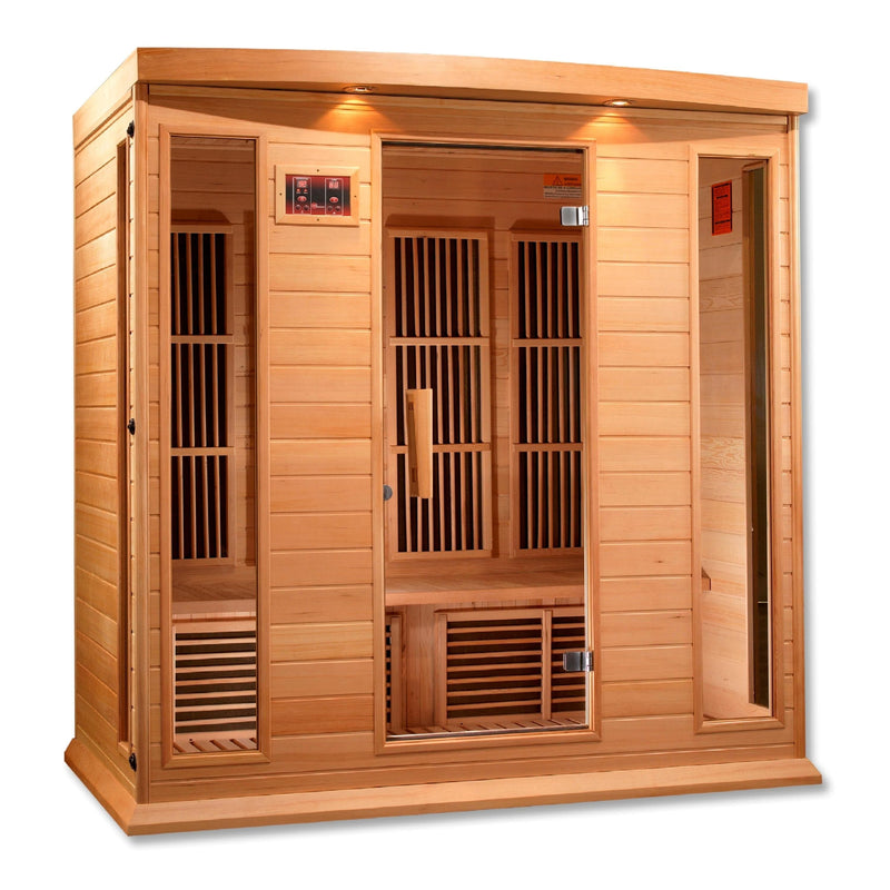 Maxxus 4-Person Low EMF (Under 8MG) FAR Infrared Sauna (Canadian Hemlock) - MX-K406-01