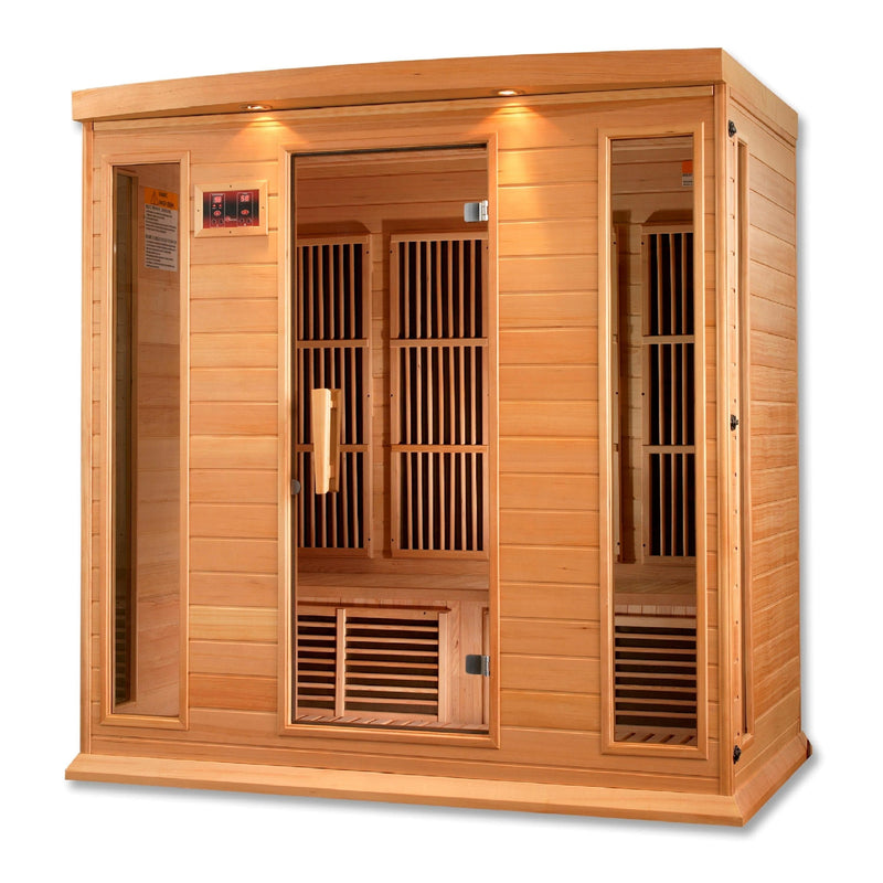 Maxxus 4-Person Low EMF (Under 8MG) FAR Infrared Sauna (Canadian Hemlock) - MX-K406-01