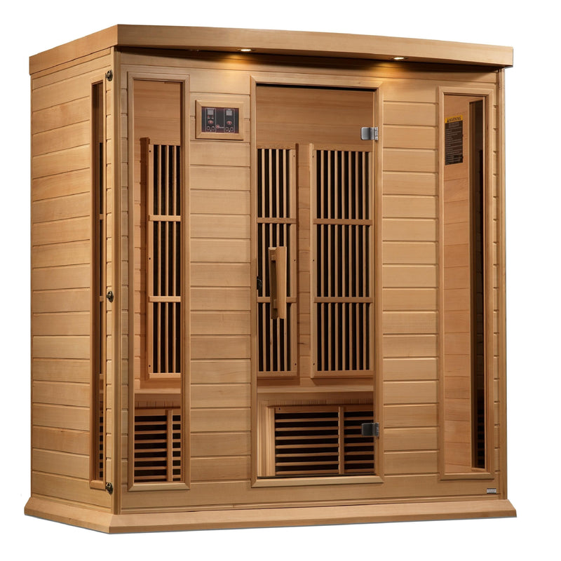 Maxxus 4-Person Near Zero EMF (Under 2MG) FAR Infrared Sauna (Canadian Hemlock) - MX-K406-01-ZF