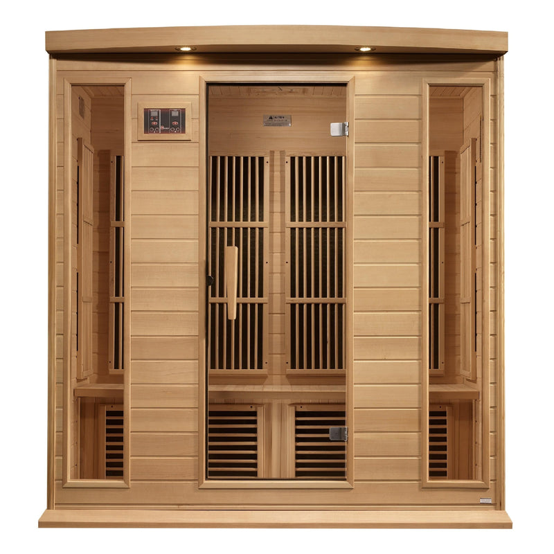 Maxxus 4-Person Near Zero EMF (Under 2MG) FAR Infrared Sauna (Canadian Hemlock) - MX-K406-01-ZF