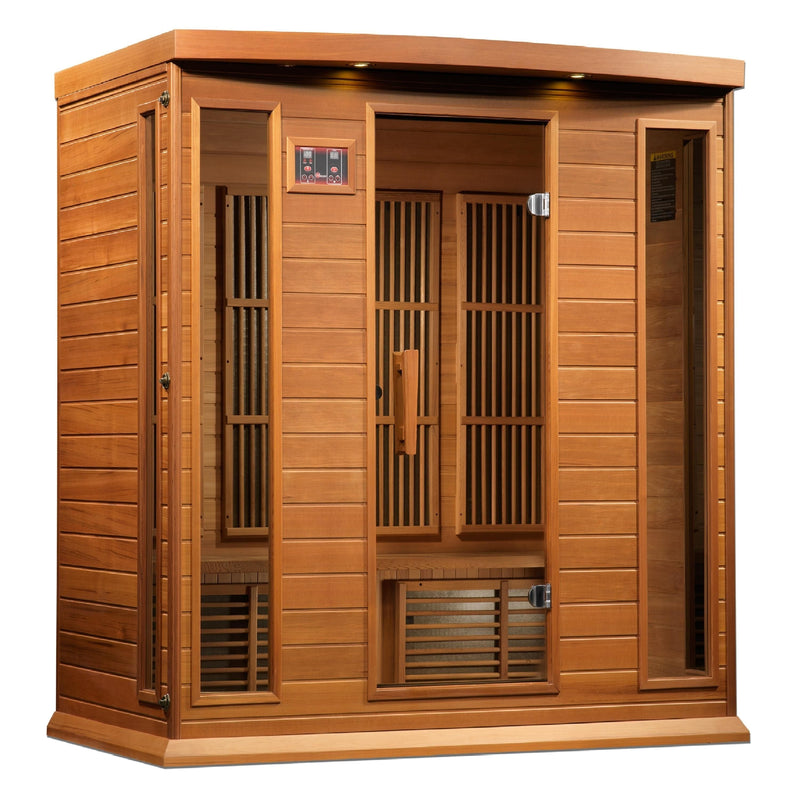 Maxxus 4-Person Near Zero EMF (Under 2MG) FAR Infrared Sauna (Canadian Red Cedar) - MX-K406-01-ZF CED