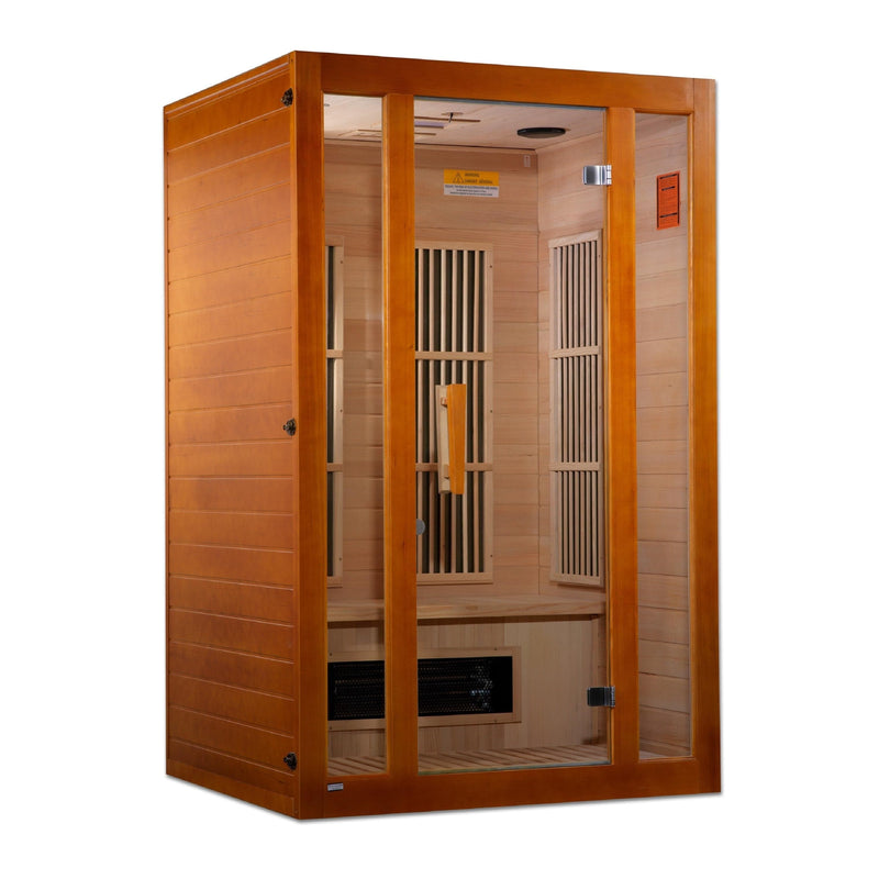 Maxxus Aspen 2-Person Low EMF (Under 8MG) FAR Infrared Sauna (Canadian Hemlock) - MX-J206-02S