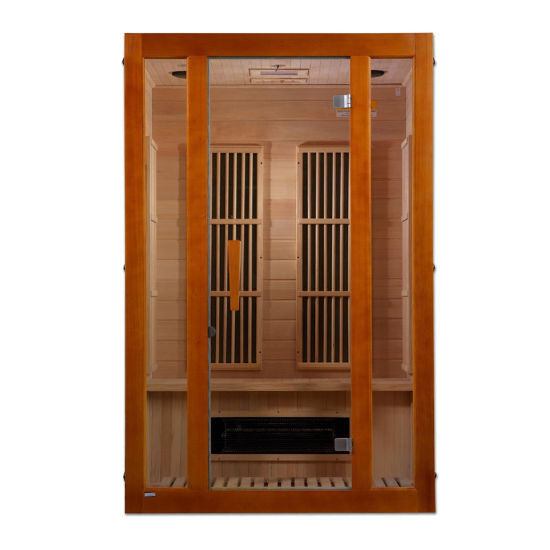 Maxxus Aspen 2-Person Low EMF (Under 8MG) FAR Infrared Sauna (Canadian Hemlock) - MX-J206-02S