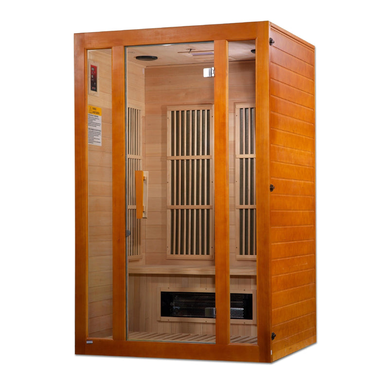 Maxxus Aspen 2-Person Low EMF (Under 8MG) FAR Infrared Sauna (Canadian Hemlock) - MX-J206-02S