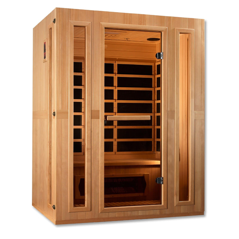 Maxxus Trinity 3-Person Low EMF (Under 8MG) FAR Infrared Sauna (Canadian Hemlock) - MX-LS3-01