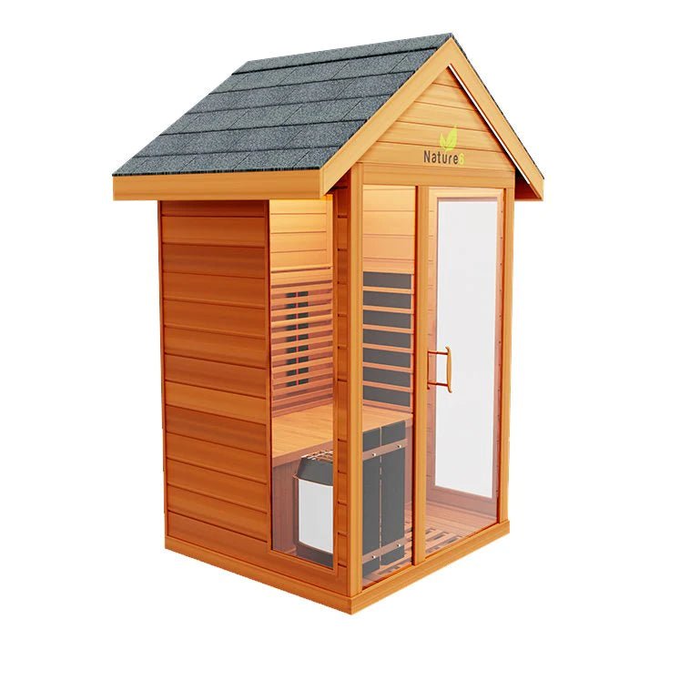 Medical SaunaNature 6 Sauna - 3 Person Outdoor Infrared Sauna