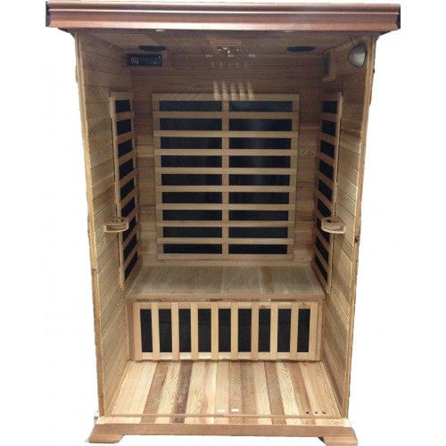 SunRay Sedona Low EMF Indoor 1-2 Person Far Infrared Sauna - HL100K